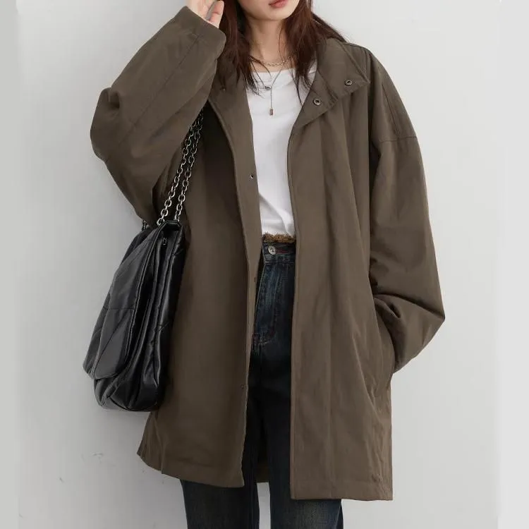 Women's Autumn/Winter Casual Long Coat with Hood