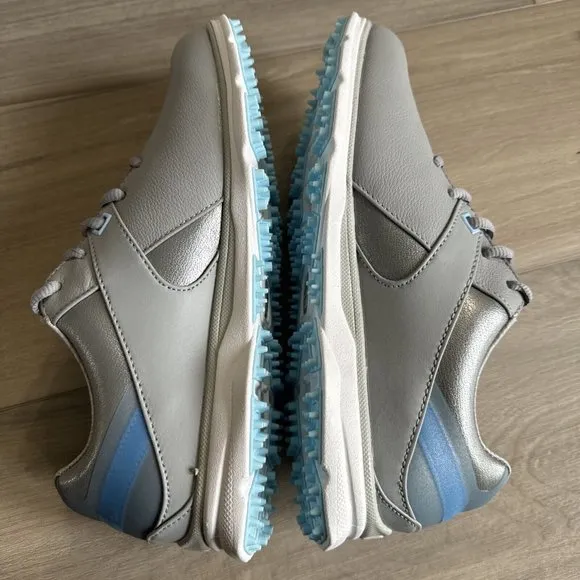 Womens FootJoy Pro/SL Golf Shoes Grey / Light Blue 98118‎ Size 7 Shoes Cleats