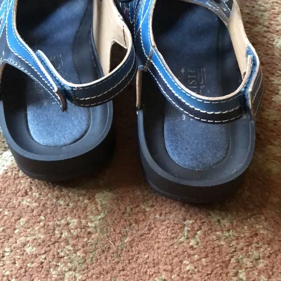 Womens L'artiste Spring Step Vesta slingback leather painted shoes size 42