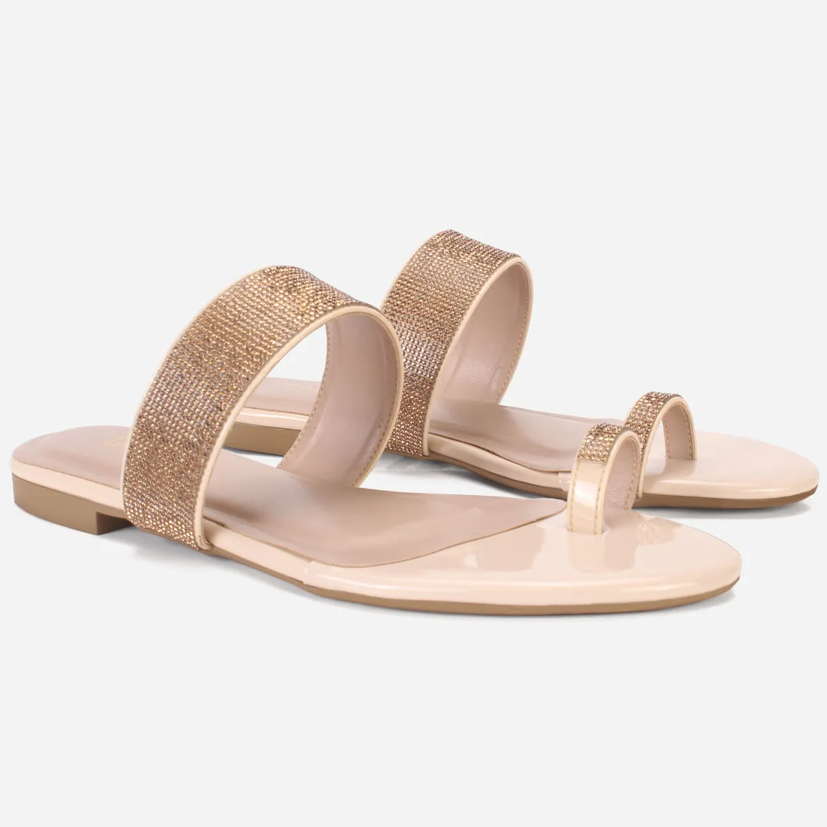 Women's "LEXI" Decorated Toe Ring Summer Slippers