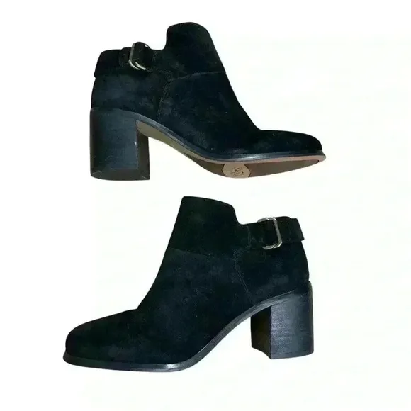 Women's Sarto By Franco Sarto Matisse Bootie black suede shoes size 7.5