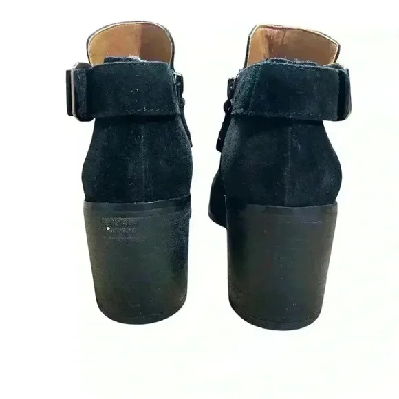 Women's Sarto By Franco Sarto Matisse Bootie black suede shoes size 7.5