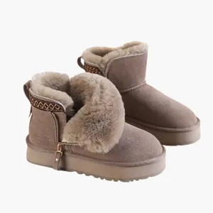 Women's Short Thick Warm Side Zip