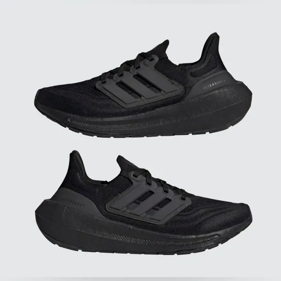 Women’s Size 6.5 Or Men’s Size 5.5 Adidas Ultraboost Light Core Black Shoes