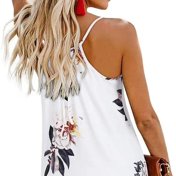 Women's Sleeveless Summer Casual Swing Beach Dress