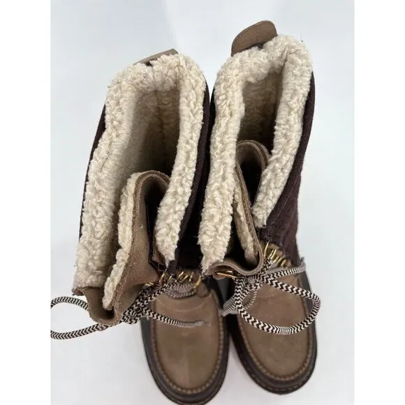 Woolrich Womens Waterproof Winter Boots Fully Wooly Lining  Lace-Up