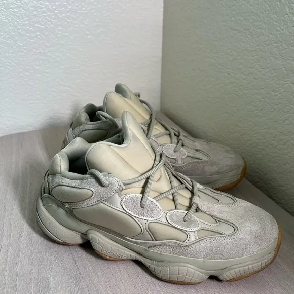 Yeezy Men's Shoes in Light Gray and Cream