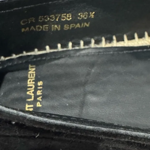 Yves Saint Laurent Black Espadrilles for Woman