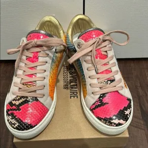 Zadig &amp; Voltaire Women's Multicolor Sneakers, Size 7