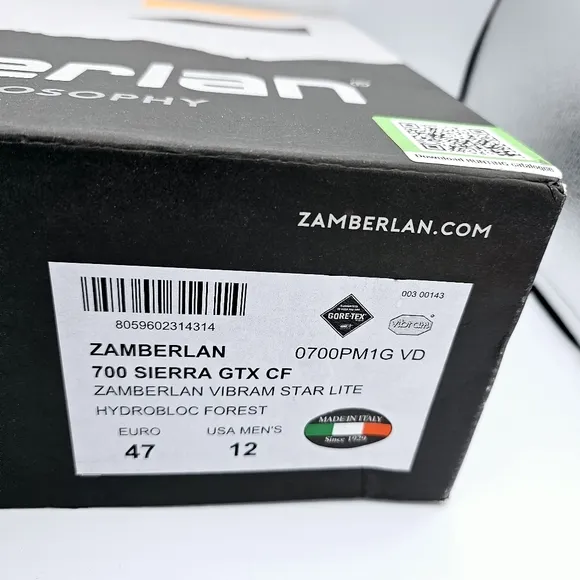 Zamberlan 700 Sierra GTX Waterproof Hunting Boots NWT
