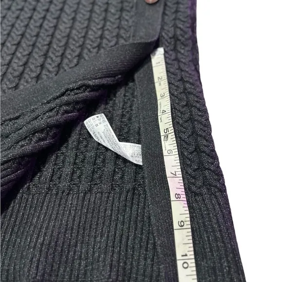 ZARA DARK GREY KNIT SWEATER SKIRT SIZE SMALL BUTTON DETAIL